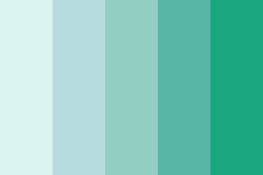 Shades Light Turquoise Palette