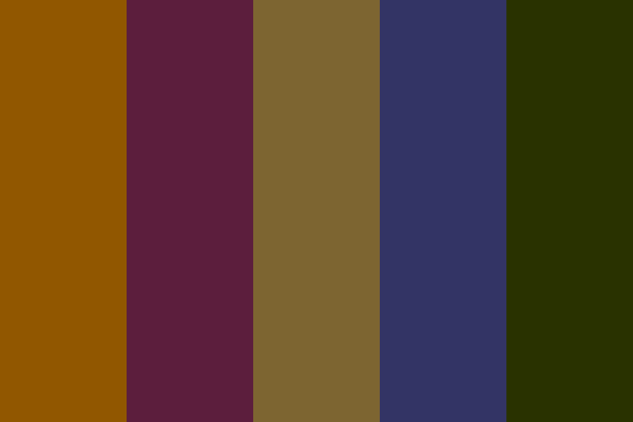 whimsic gothic color palette