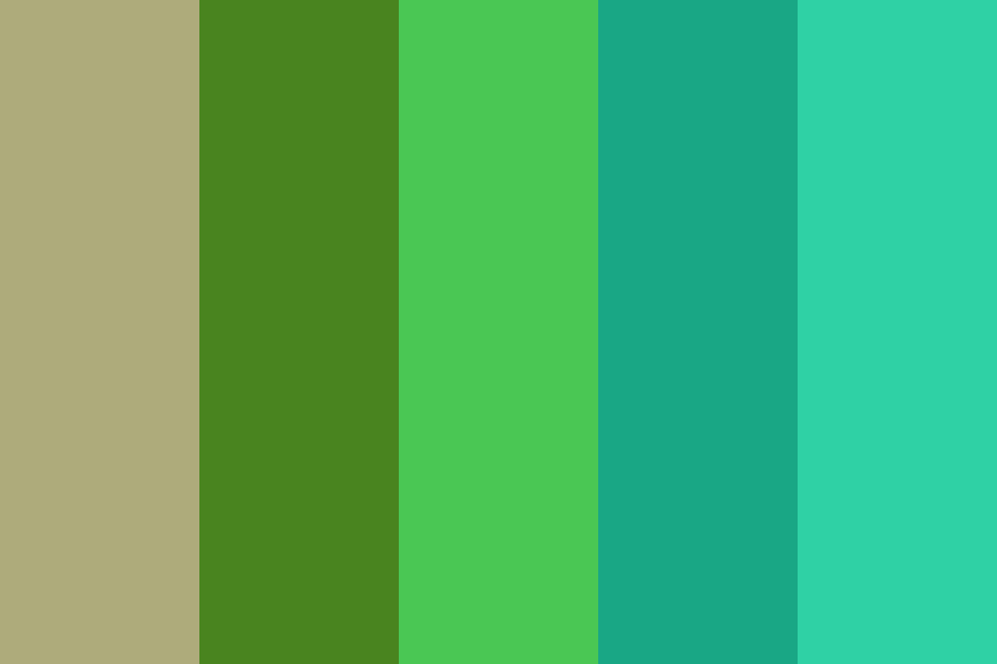 Grass candy color palette