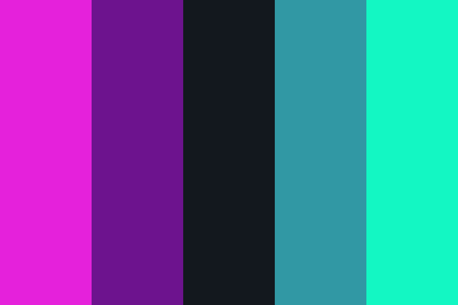 Sweet neon candy color palette