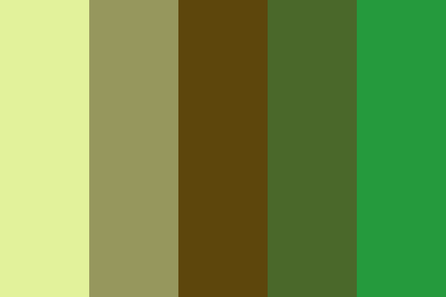 Earthy jungle color palette