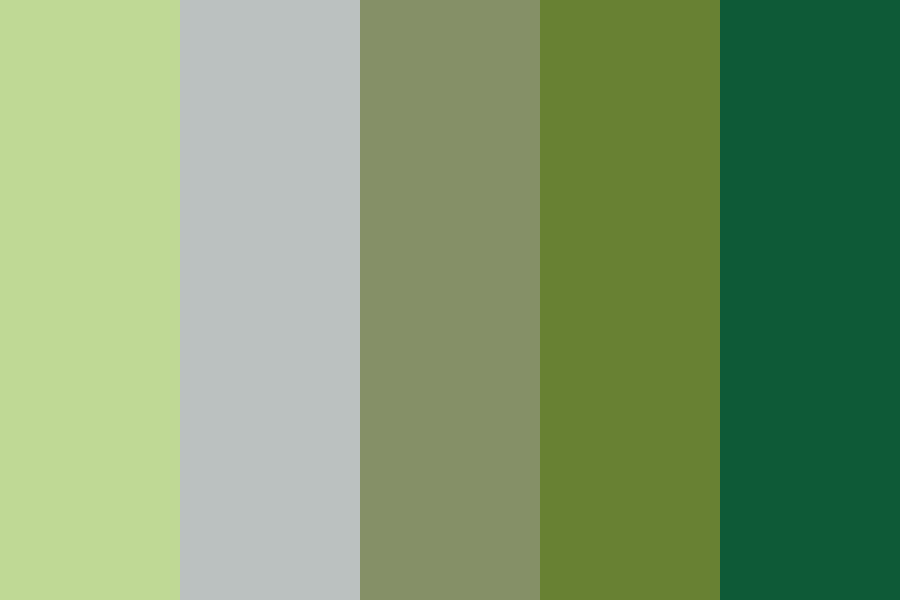 Moss wall color palette