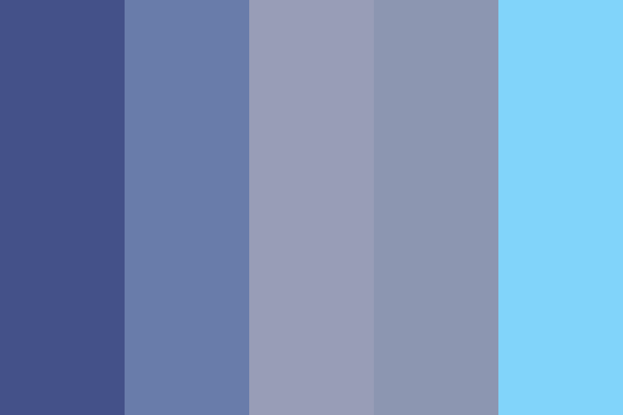 HIBISCUS blue color palette