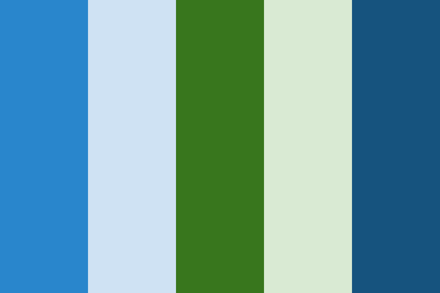 Blue green dreams color palette