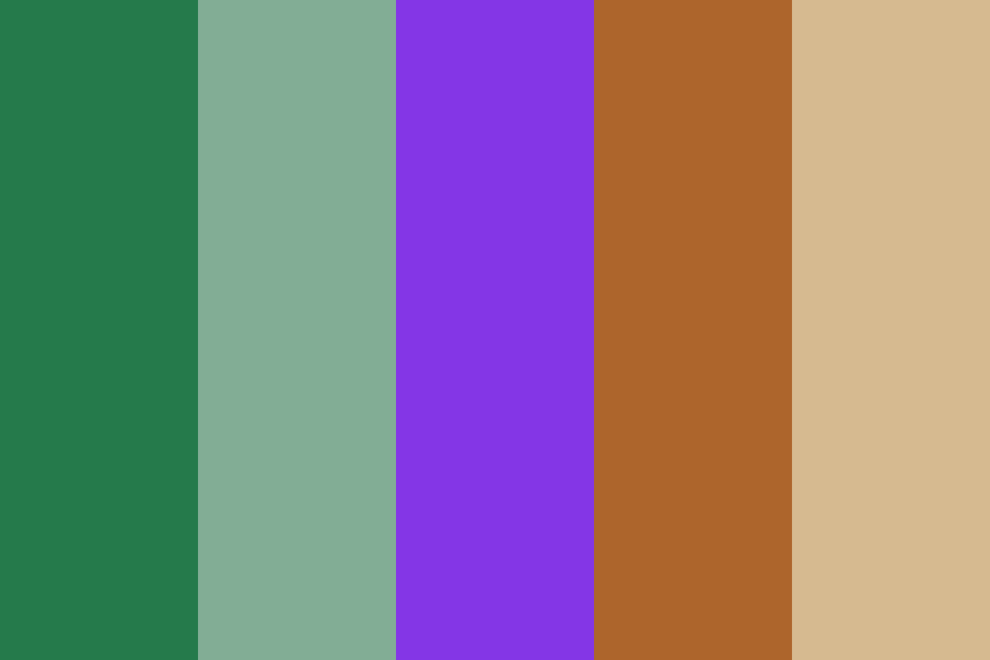 Foggy Enchanted Forest color palette