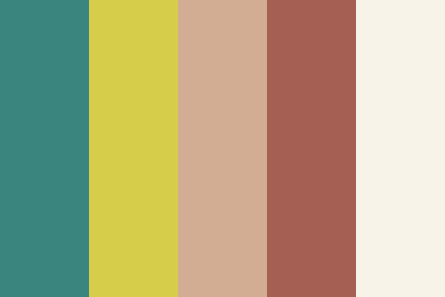 Terracotta Greens color palette