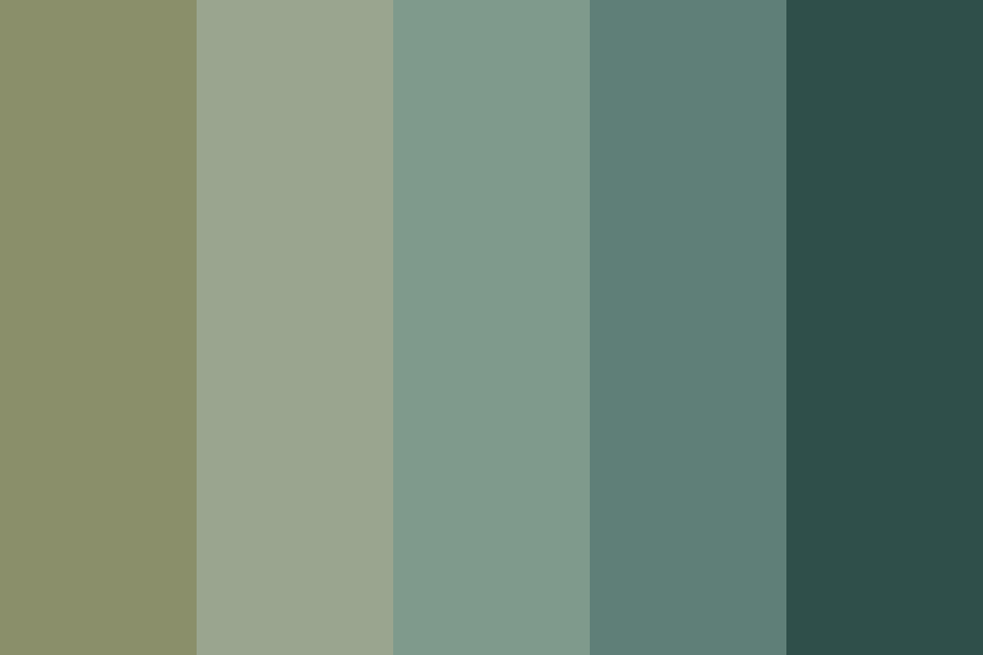Core-Near face Greens color palette