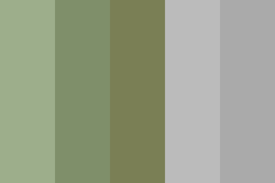 Green Warm cores-near face color palette