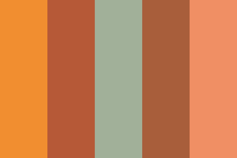Growing Heat and Anticipation color palette