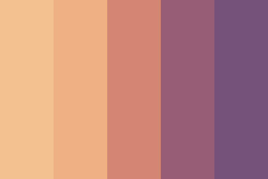 peachy skintones color palette