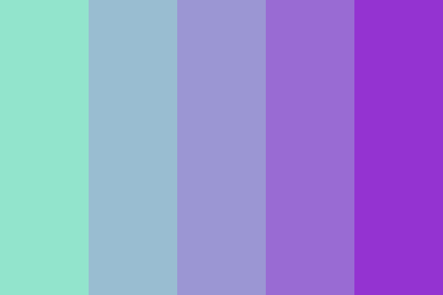 Turquoise of the Purples color palette
