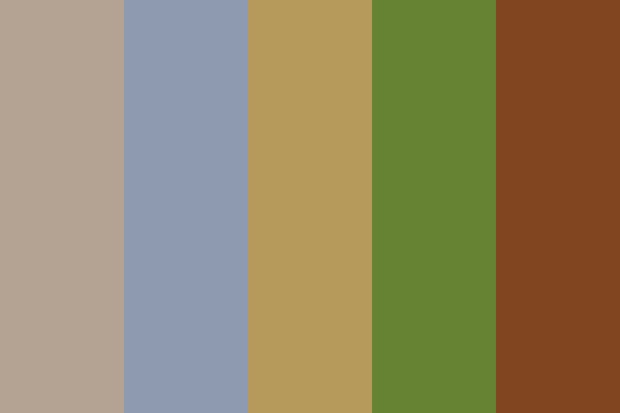 Manly Platypus Down the Lane color palette