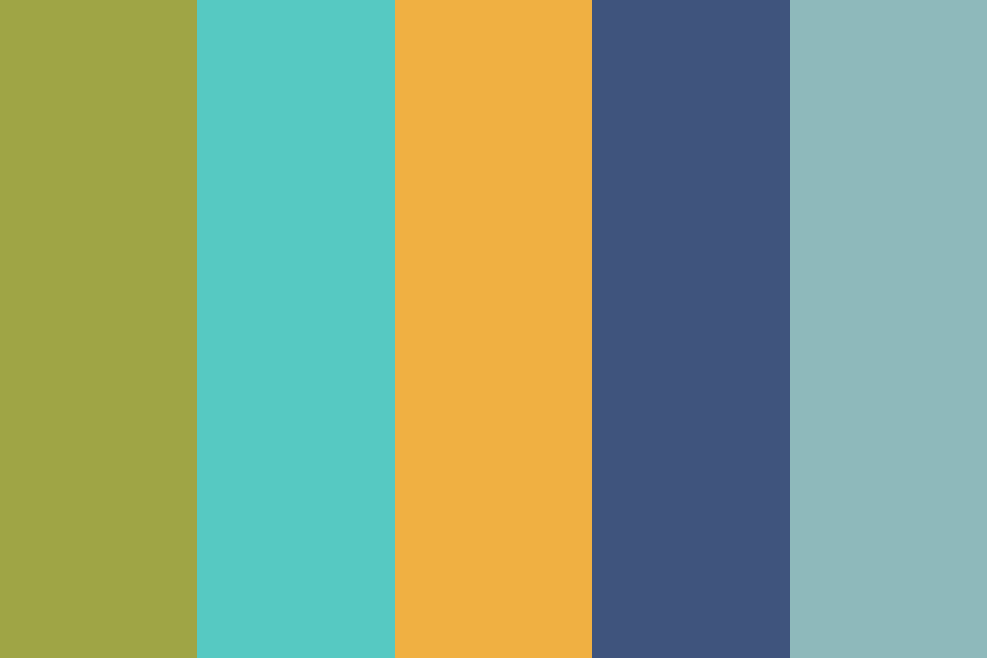 Swimming Pool Down the Lane color palette