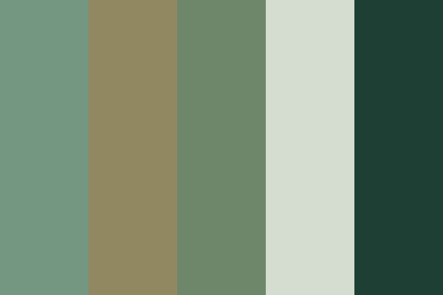 Green Room Accent color palette