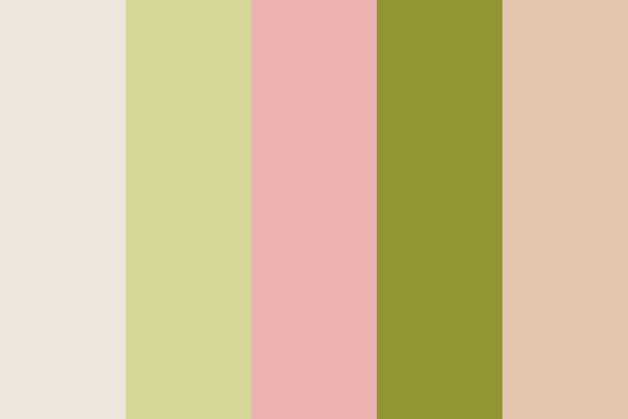 Art portfolio color palette