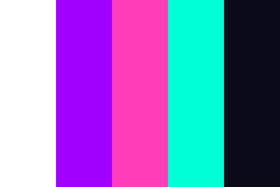 Neon kpop color palette