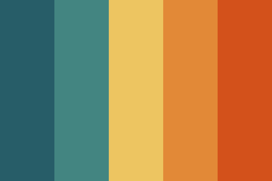 Retro Decals color palette