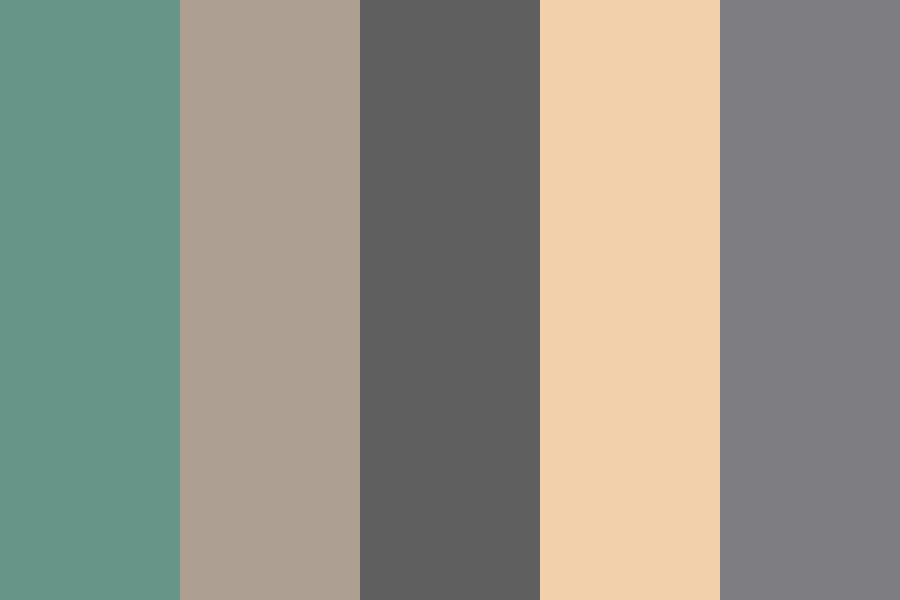 Seaside Crowning at Sunset color palette