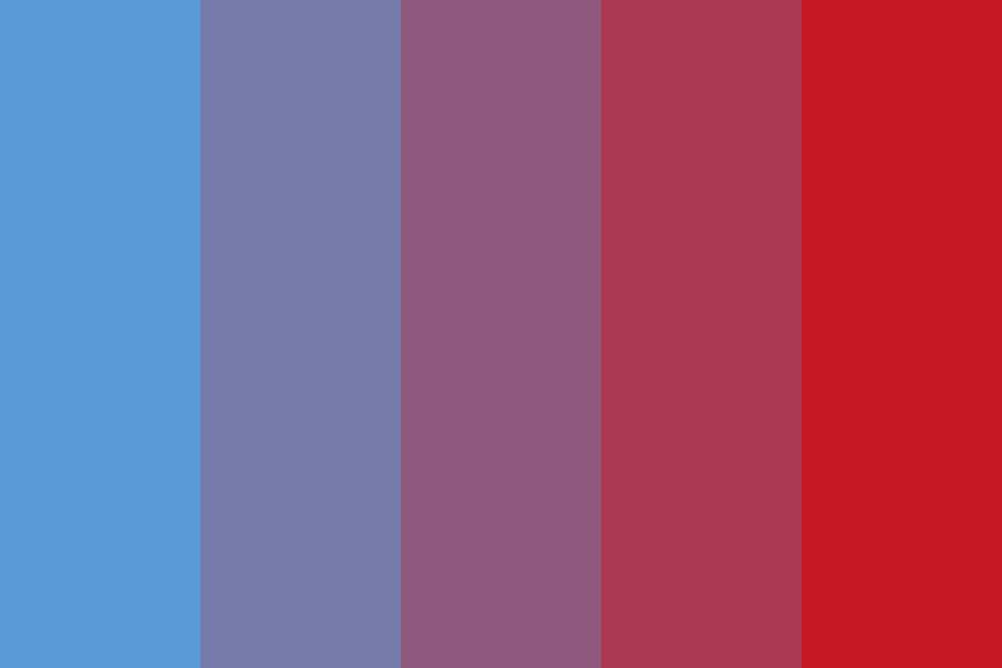 Blue and Purple and Red color palette