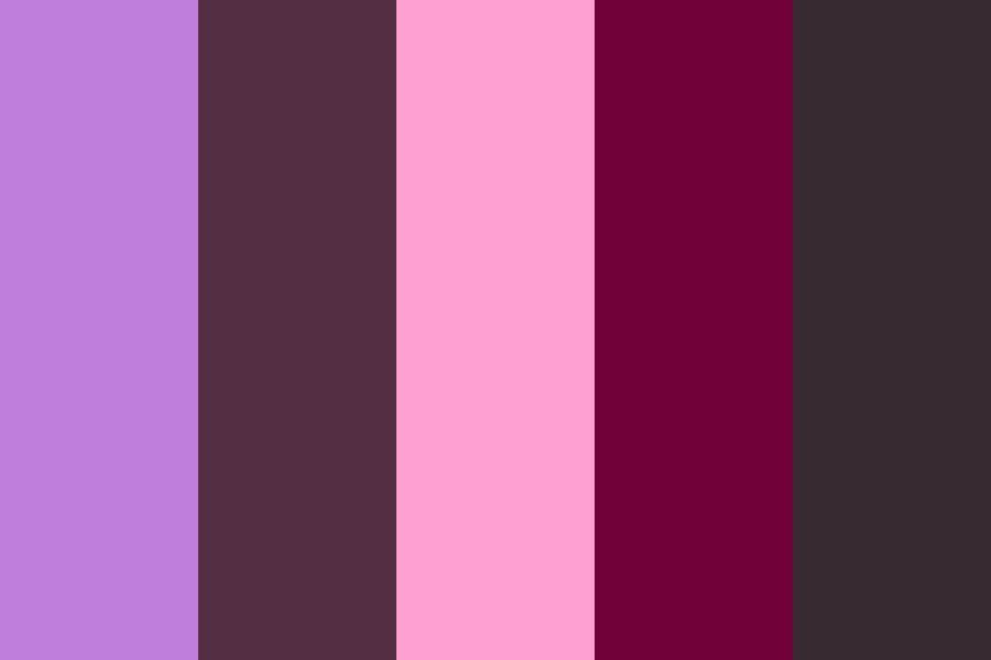 Candycane Mauve color palette