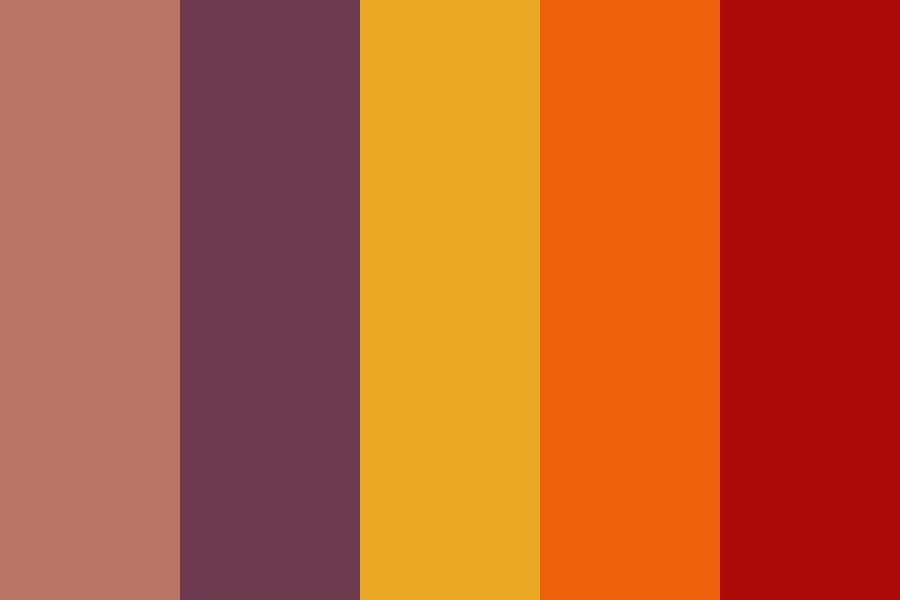 Fiiery color palette