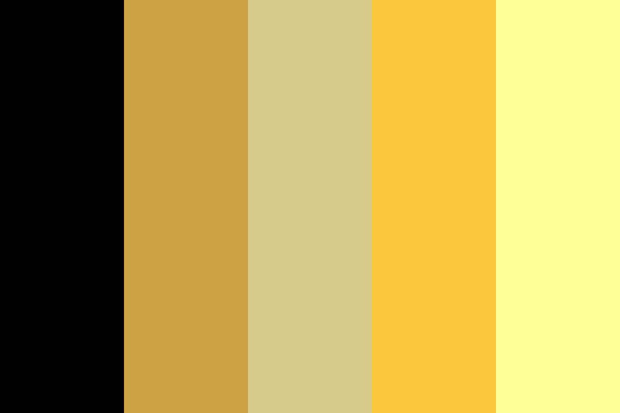 Golden and Yellow color palette