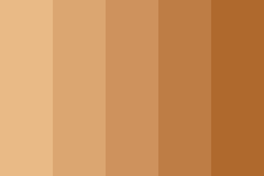 Tawny Oak Tree color palette