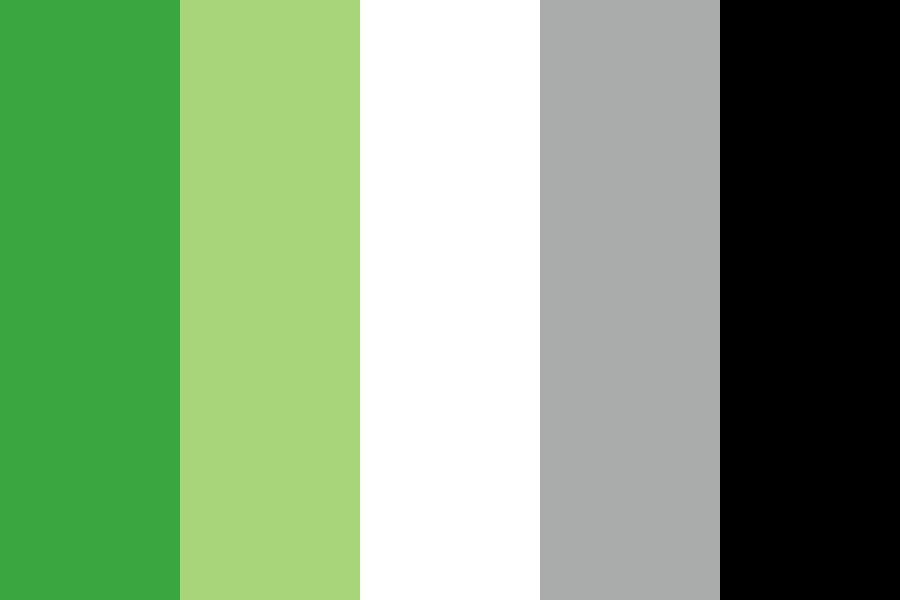 ii Aromantic Pride Flag color palette
