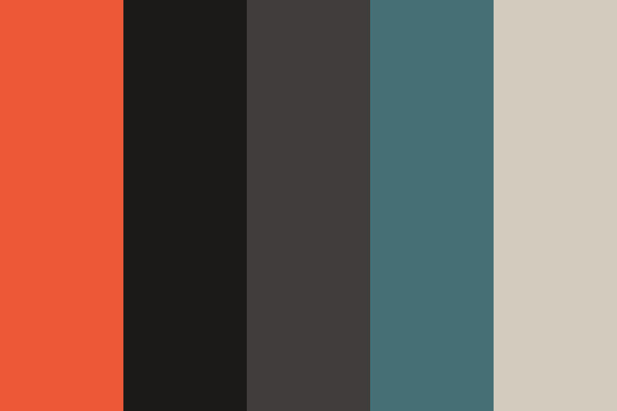 Retro Gaming Tech Orange color palette