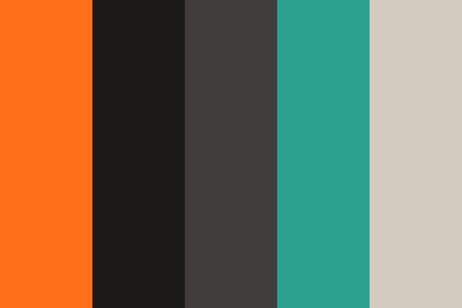 Orange Carrot Tech color palette