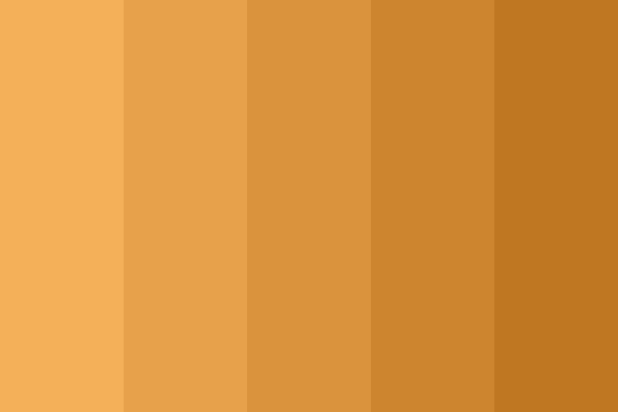 Golden Oak Wood color palette