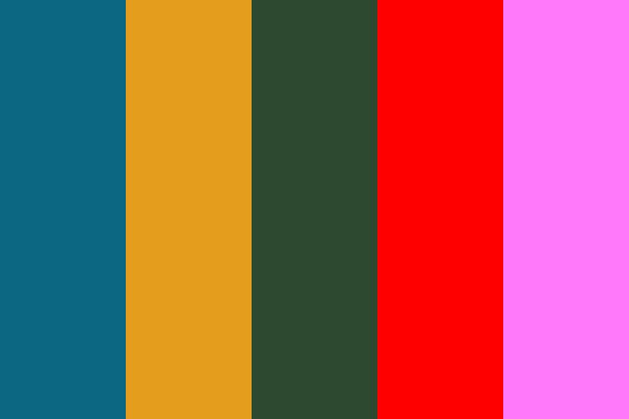 ugliest color palette ever -los angeles version color palette
