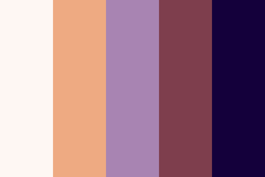 Skin and purple color palette