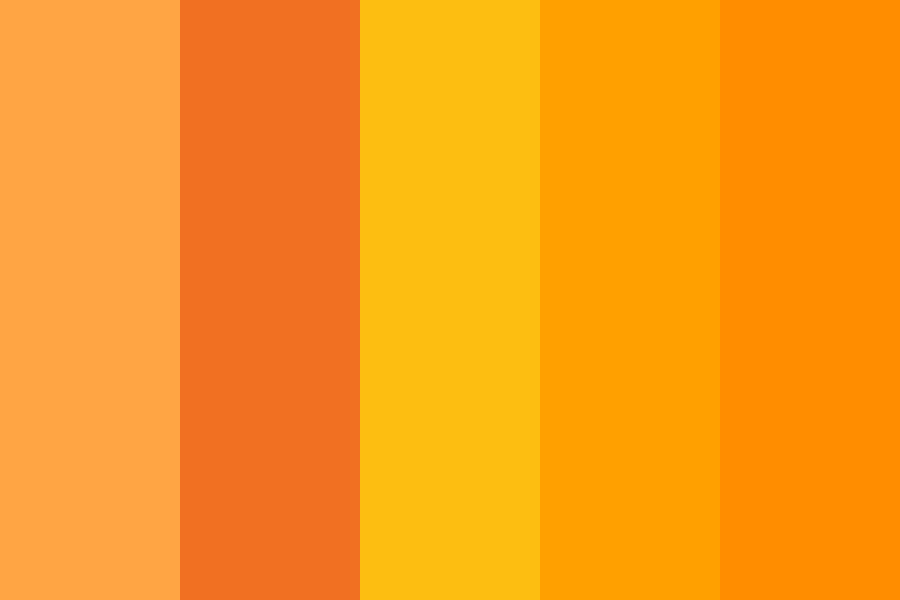 Oranges for me wedding color palette