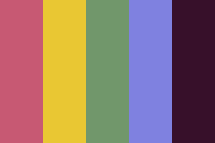 Moderate basic colors color palette