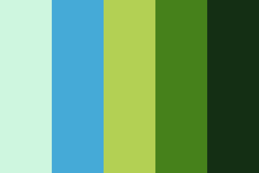 Cheerful nature color palette