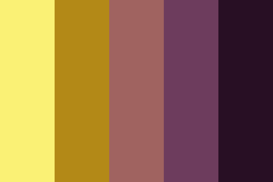 Golden twilight color palette