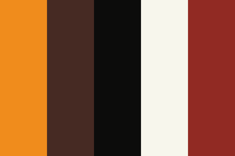 Maître Tigresse de Kung-Fu Panda color palette