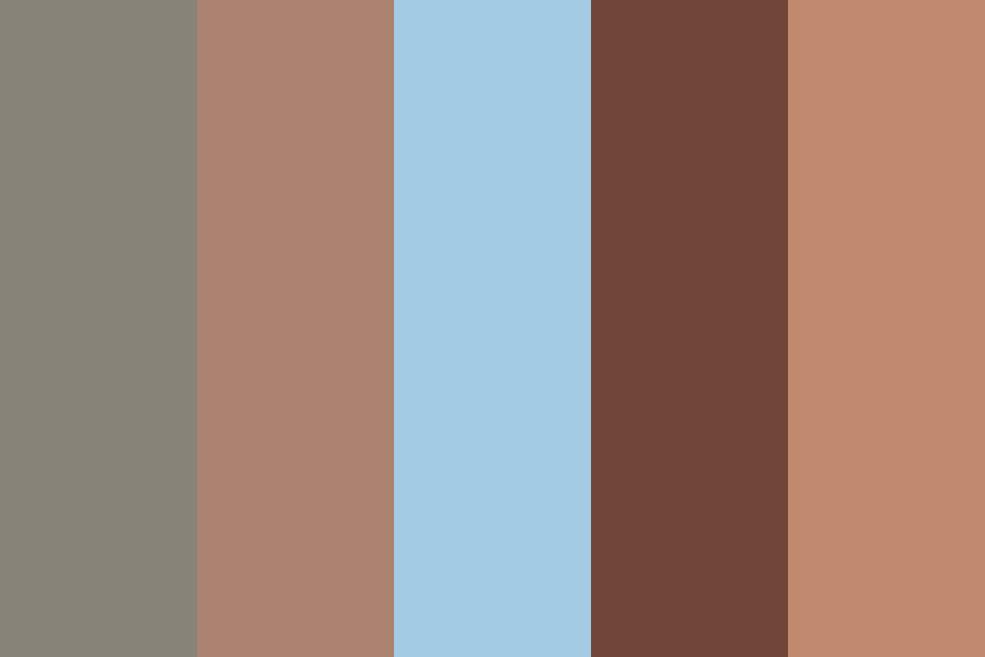 Rusty Pastel Neutrals color palette