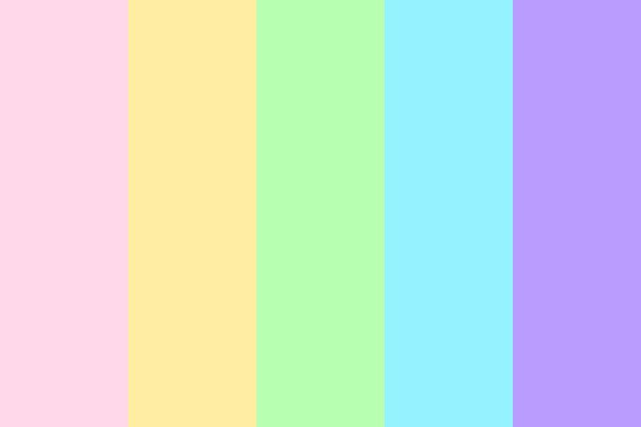 Bright Pastel Rainbow 5234 color palette