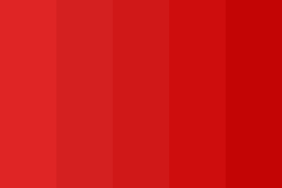 soft Red blood color palette