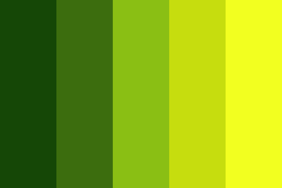 dark green to yellow color palette
