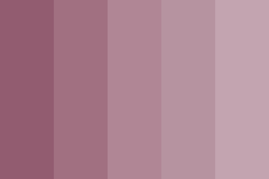 Mauve gradient color palette