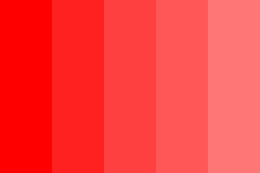 red to pastel red pt2 Color Palette