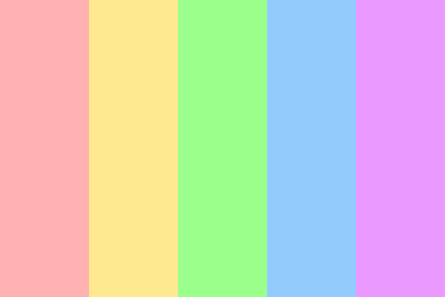 Pastels of the Rainbow color palette