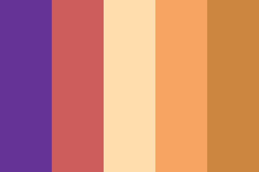 Names 5 RebeccaPurple - Peru color palette