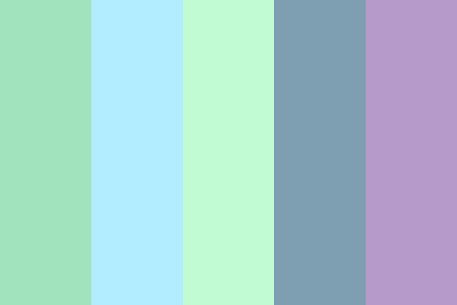 Pastel Blue Purple Color Palette