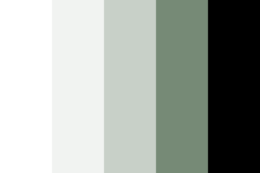 Muted Grey Green color palette