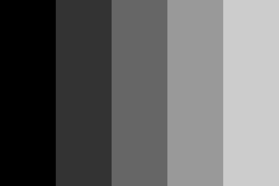 Grayscale Letters color palette