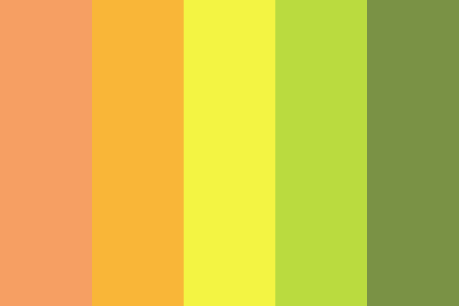 peach lemongrass Color Palette